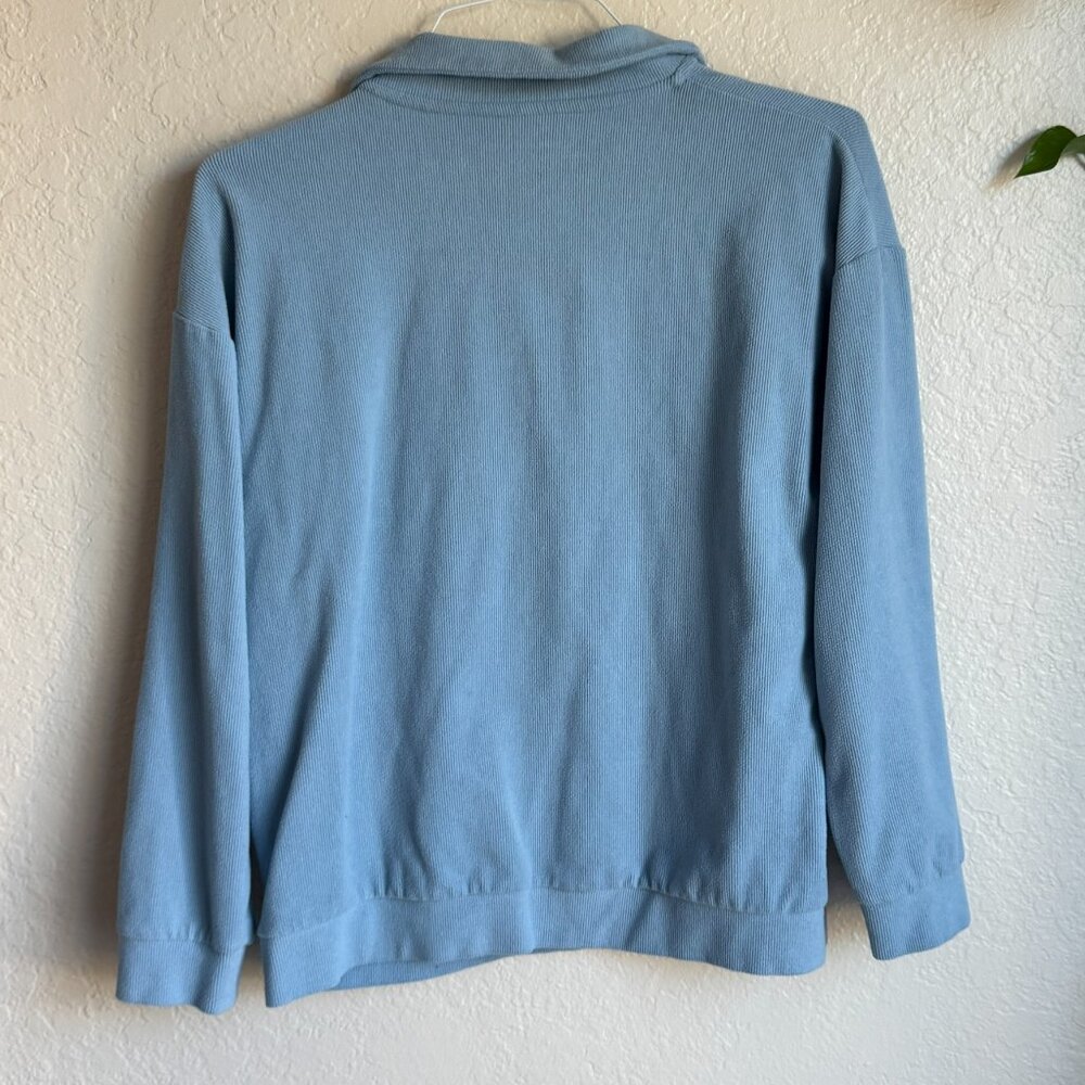 Marc New York Andrew Marc Quarter Zip Pullover – Blue Womens M - Picture 3 of 3